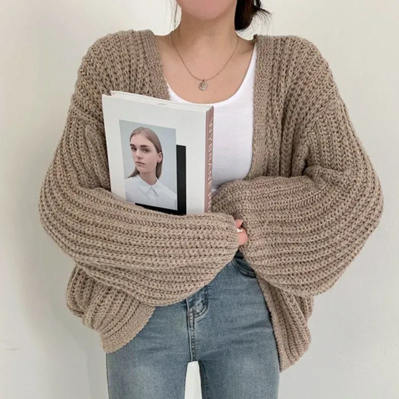 Harajuku Lantern Sleeve Cardigan 1