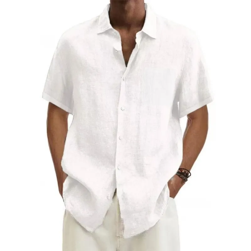 Cotton Linen Men's Summer Shirt 5