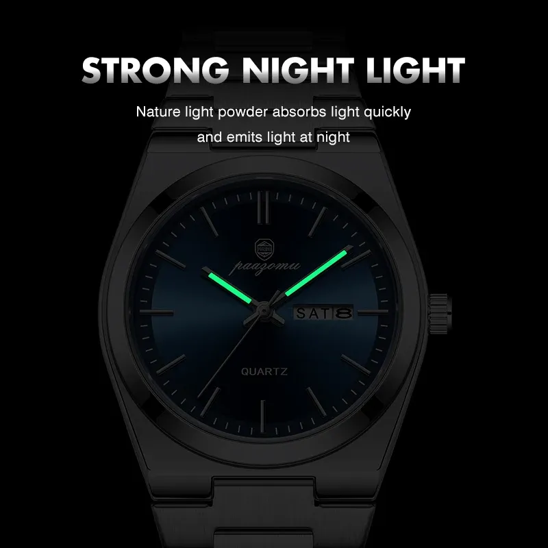 Ultra Thin Quartz Watch with Luminous Dial 4