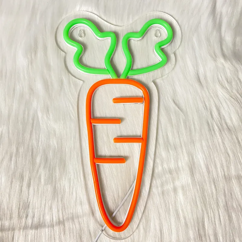 Carrot LED Neon Wall Sign 6