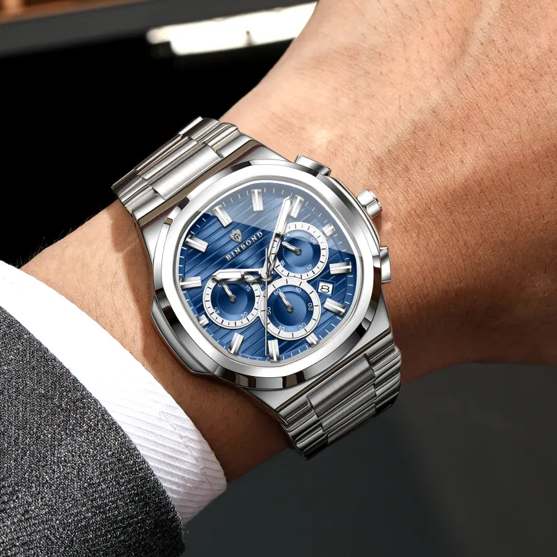BINBOND Chronograph Watch for Men with Gift Box 3