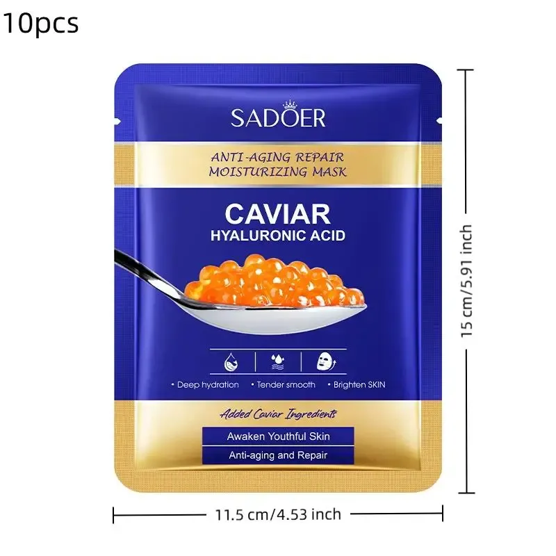 SADOER Caviar Hyaluronic Acid Face Masks (10pcs) 6