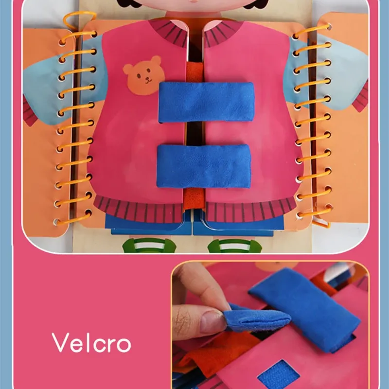 Wooden Busy Board for Toddlers 5