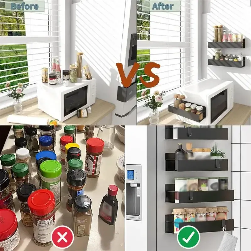 Magnetic Spice Rack for Fridge 5