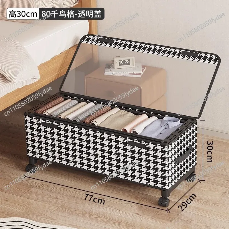 Under-Bed Storage Box, 2-Pack with Wheels 4