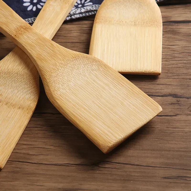 Bamboo Spatula with Long Handle 4