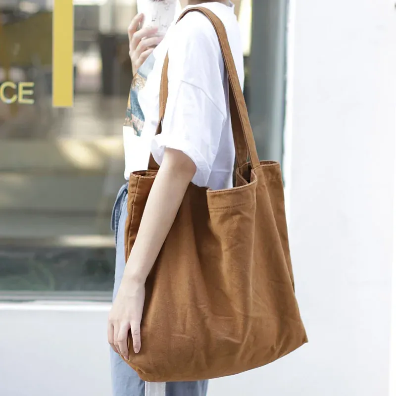 Minimalist Canvas Beach Tote Bag 6