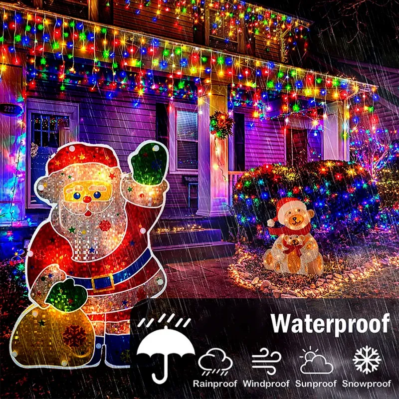 Solar Icicle String Lights 5