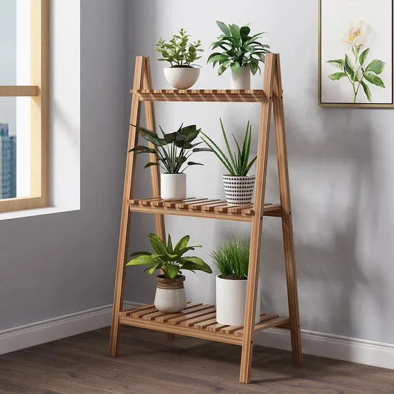 3-Tier Wood Plant Stand 4