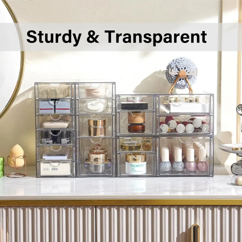 17-Drawer Acrylic Organizer Set (4-Piece) 4