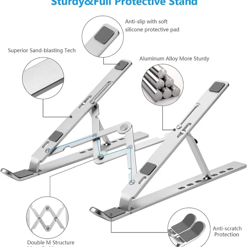 Adjustable Aluminum Laptop Stand 4