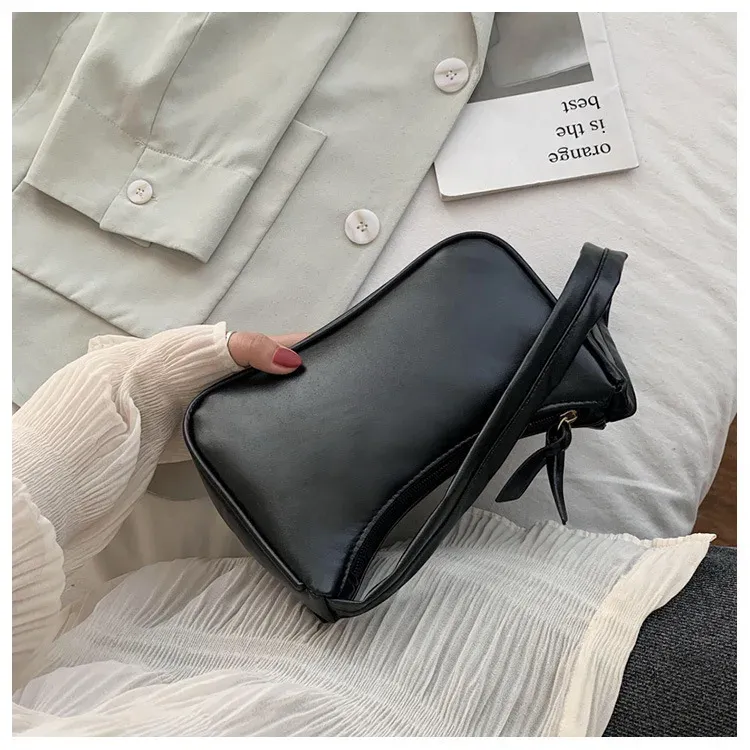 Retro PU Leather Top-Handle Shoulder Bag 4
