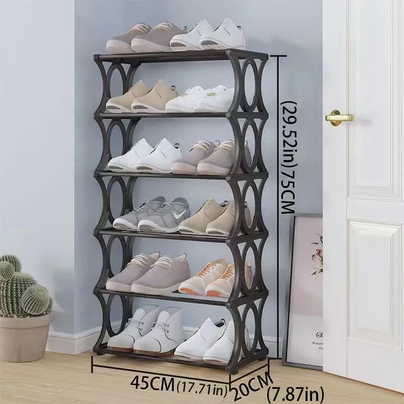 4-6 Tier Metal Shoe Rack Tower 6