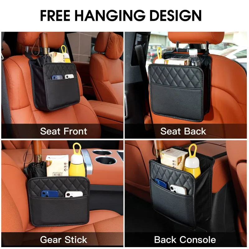 PU Leather Car Seat Back Organizer 4