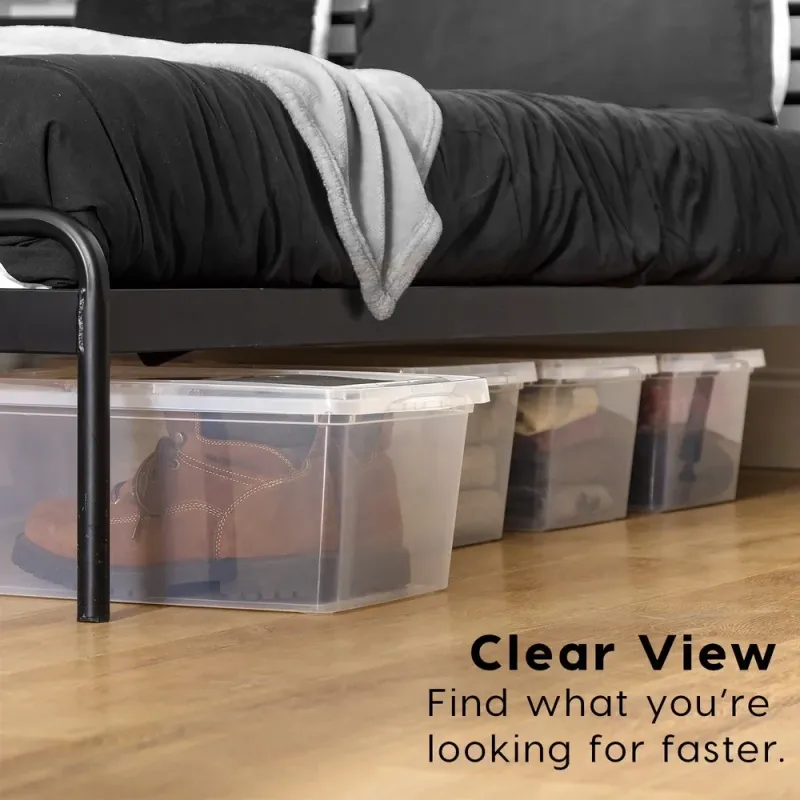 17 Qt Clear Storage Bin with Lid 1