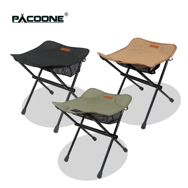 PACOONE Portable Folding Camping Stool 1