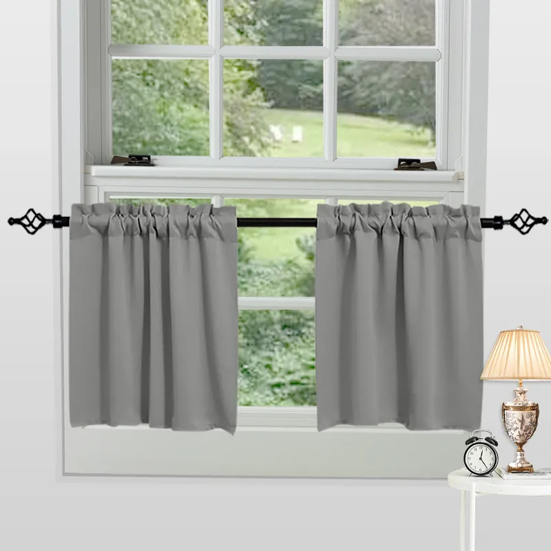 Thermal Blackout Short Curtain Panels 6