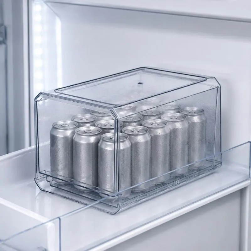 Large Clear Fridge Organizer Bin 5