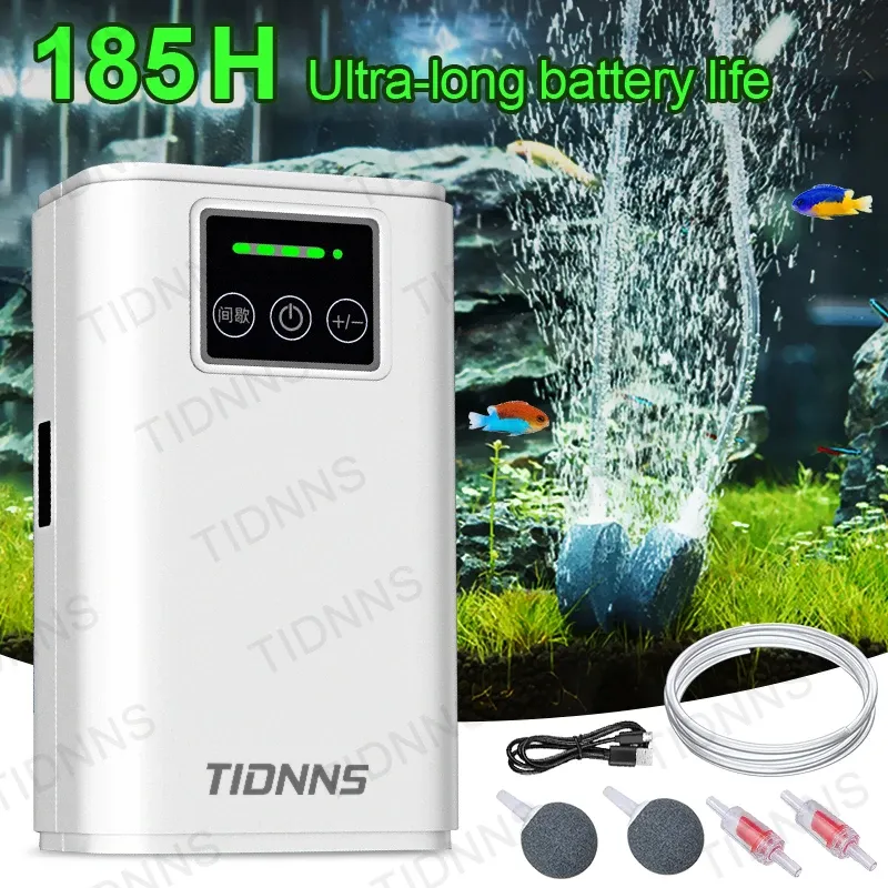 Portable USB Rechargeable Aquarium Air Pump 1