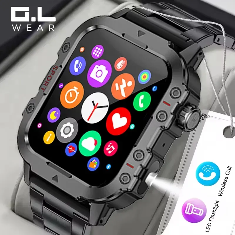 2026 Smart Watch with LED Flashlight & Bluetooth Call 1