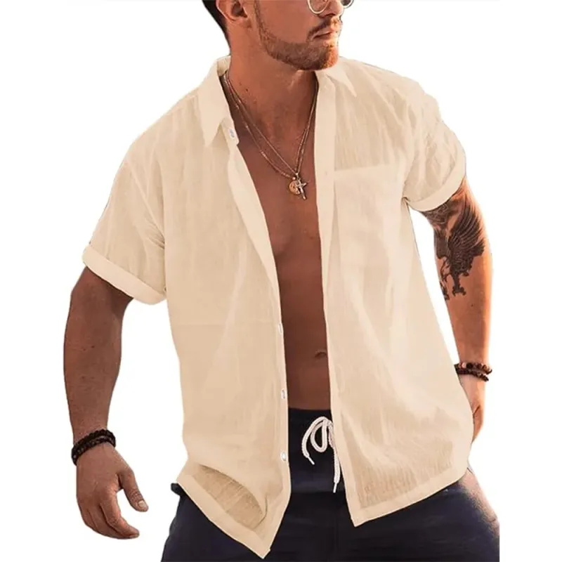 Men's Linen Blend Summer Shirt 3