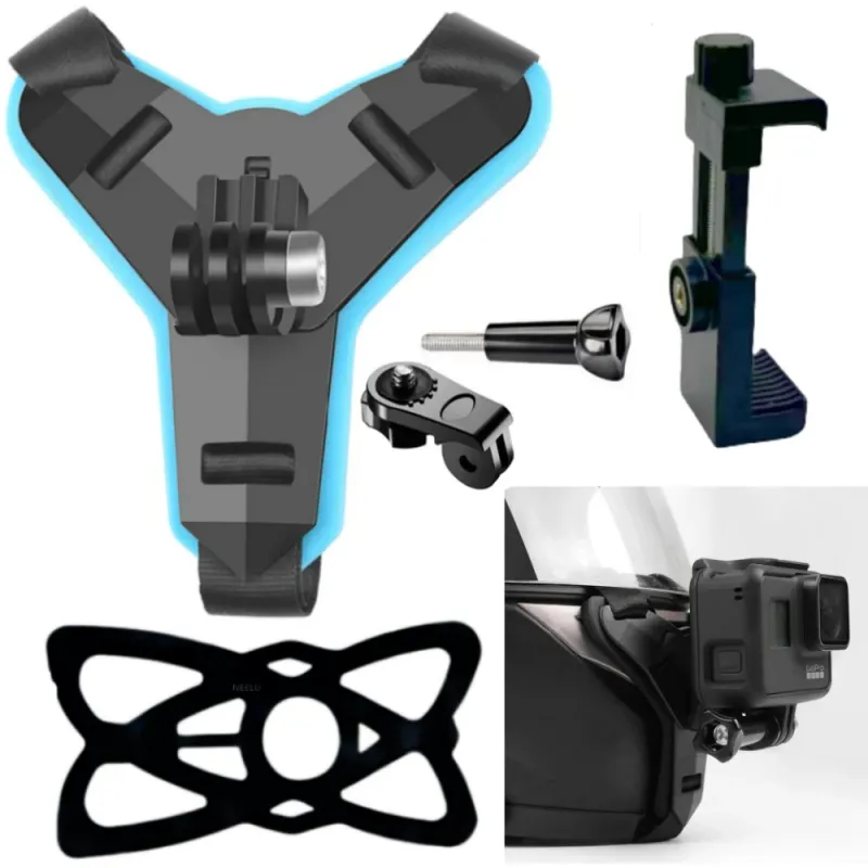 Motorcycle Helmet Phone & GoPro Mount 1