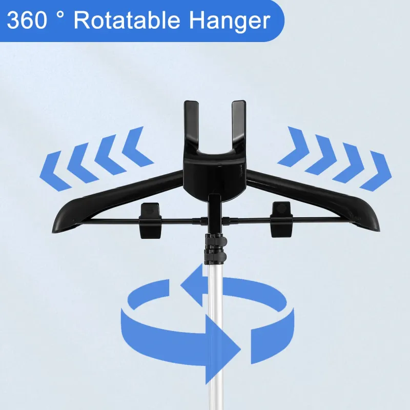 Foldable Adjustable Steamer Stand with Ironing Board 4