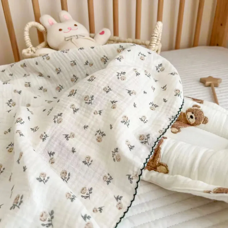 Summer Muslin Baby Swaddle Blanket 6