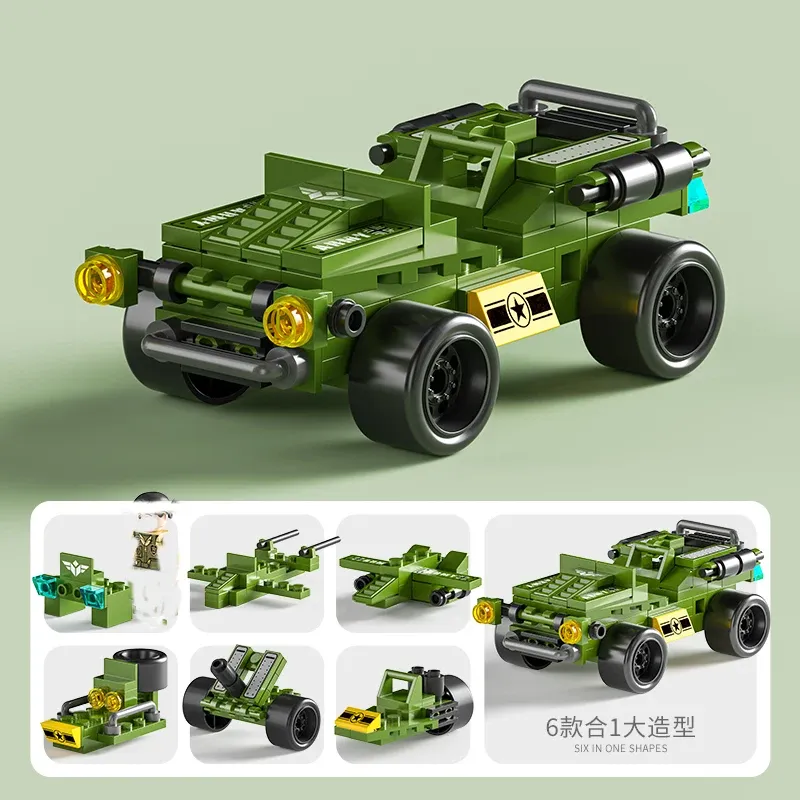 6-in-1 City Building Blocks Bricks Set 3