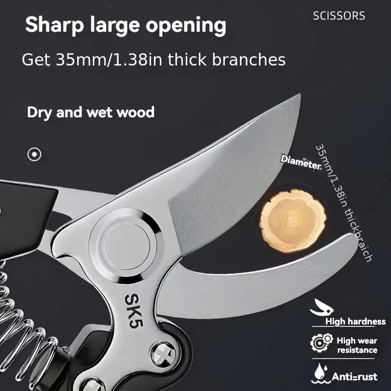 Folding Saw & Japanese Pruning Shears Set 6