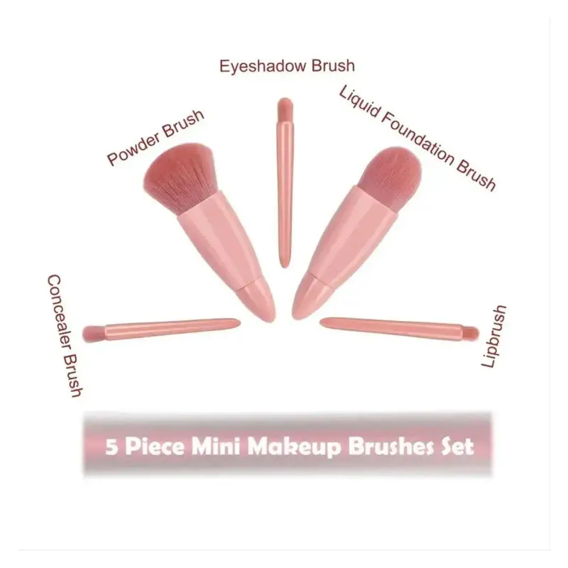 5pc Mini Travel Makeup Brush Set 1