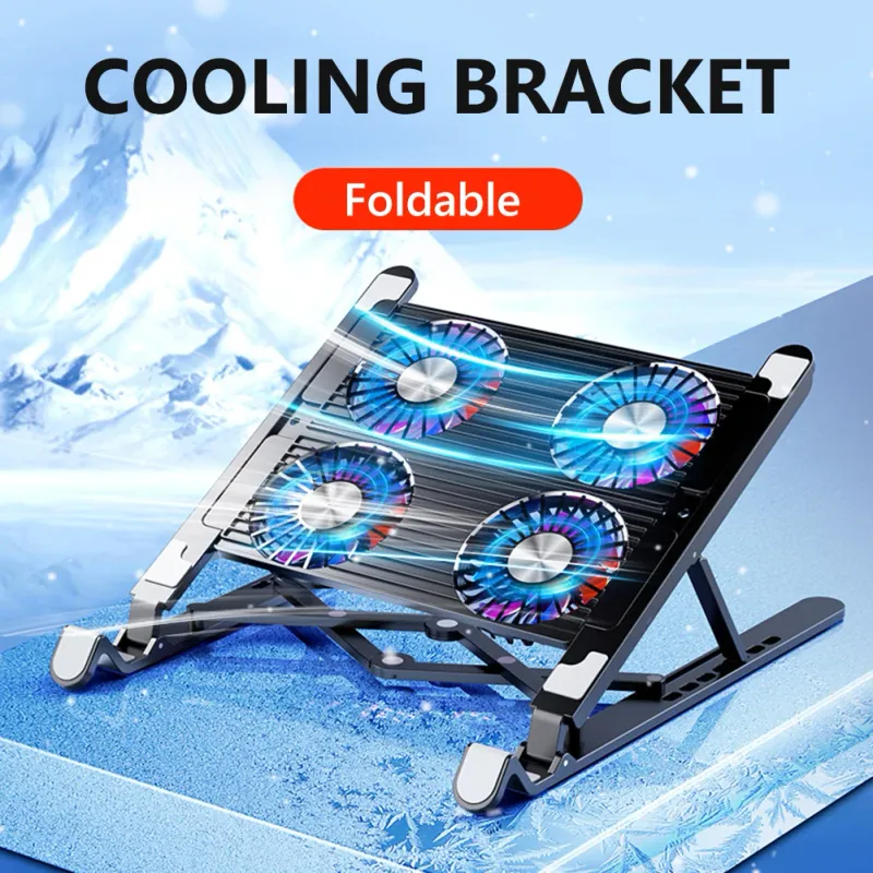 RGB Gaming Laptop Cooling Pad with Silent Fans 3