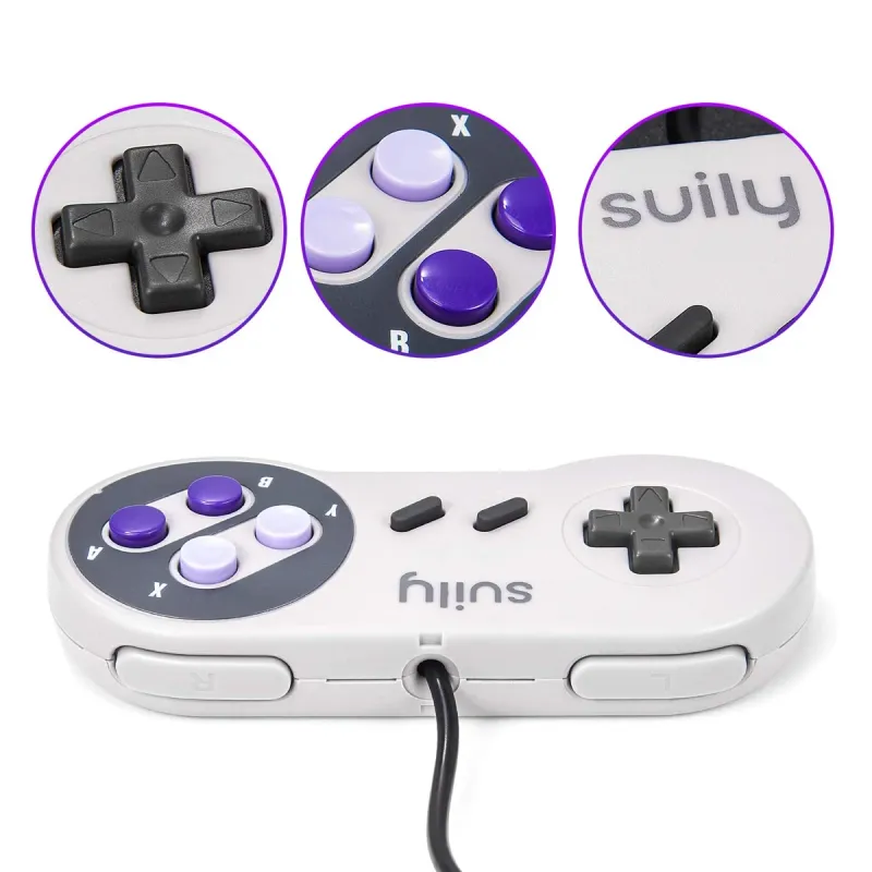 USB SNES Retro Game Controller 6