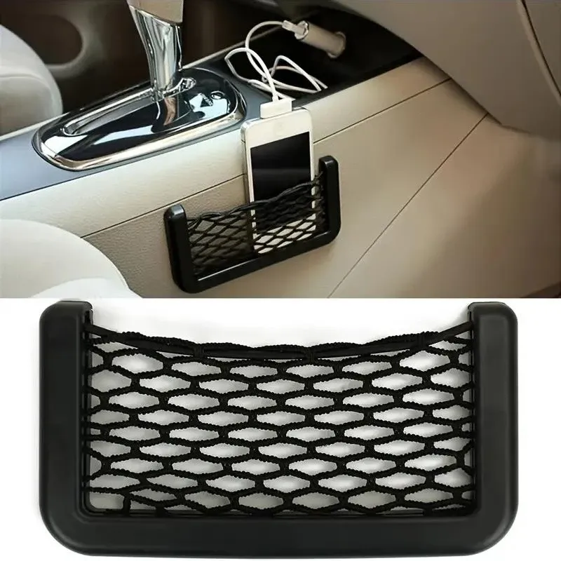 Adhesive Car Seat Organizer Nets 1