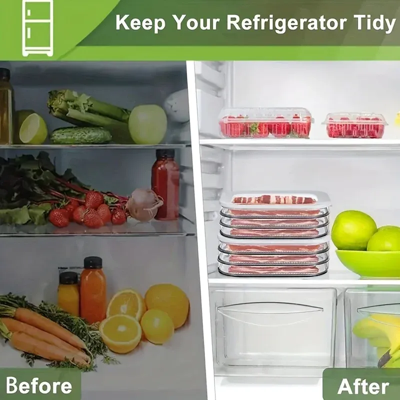 3-Layer Clear Meat Storage Containers 4