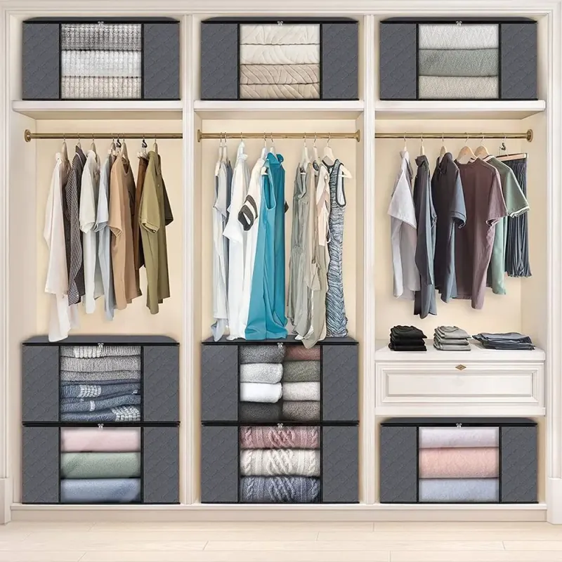 Foldable Storage Box with Window & Lid 1