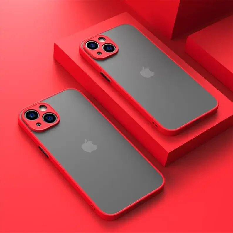Armor Translucent Matte Shockproof iPhone Case 2
