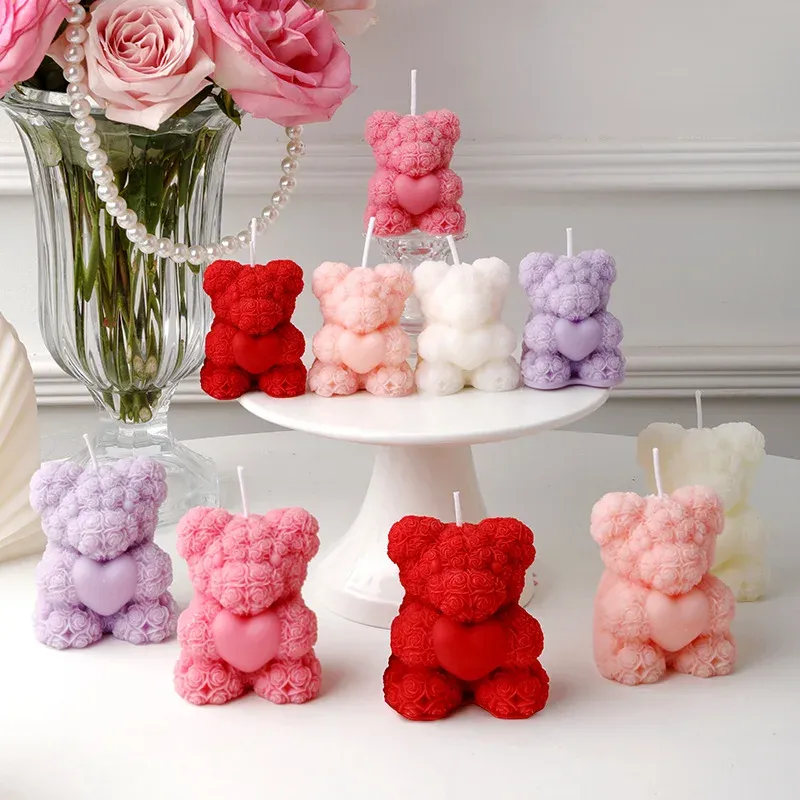 Rose Bear Scented Candle Gift 3