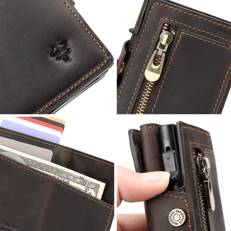 HUMERPAUL Slim Leather Card Holder 5