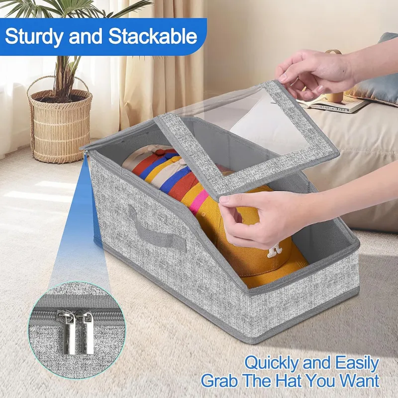 Stackable Cap Organizer Boxes 2