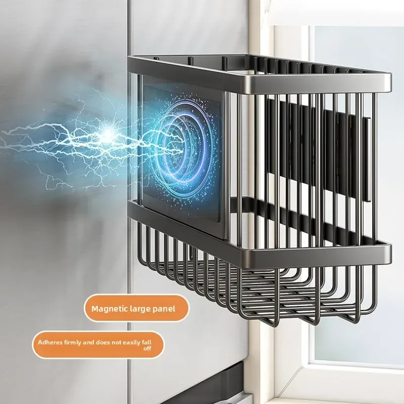 Magnetic Fridge Organizer Rack 6