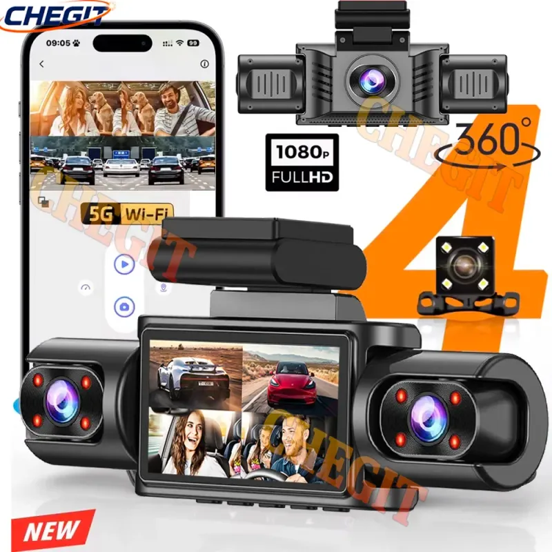 360° WiFi Dash Cam with Parking Monitor 1
