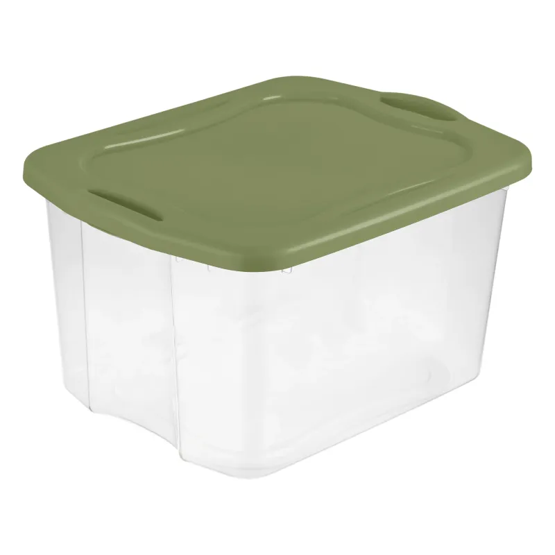 EZ Carry 70Qt Storage Bin - Green 1