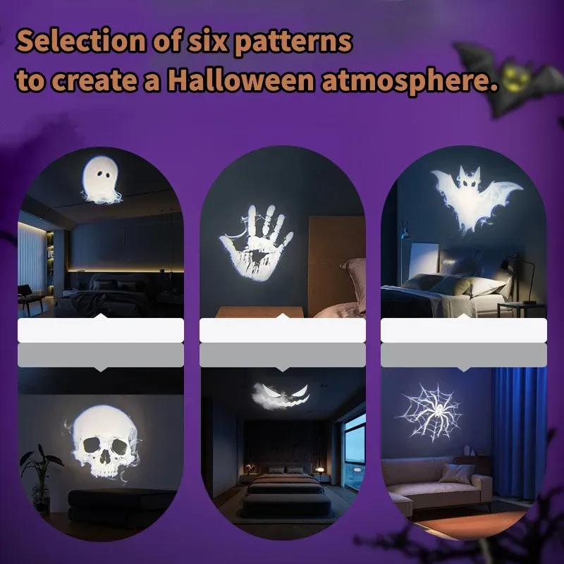 Halloween Ghost Skull USB Projector Light 5