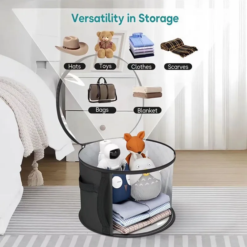 PVC Hat Storage Organizer with Zipper 2