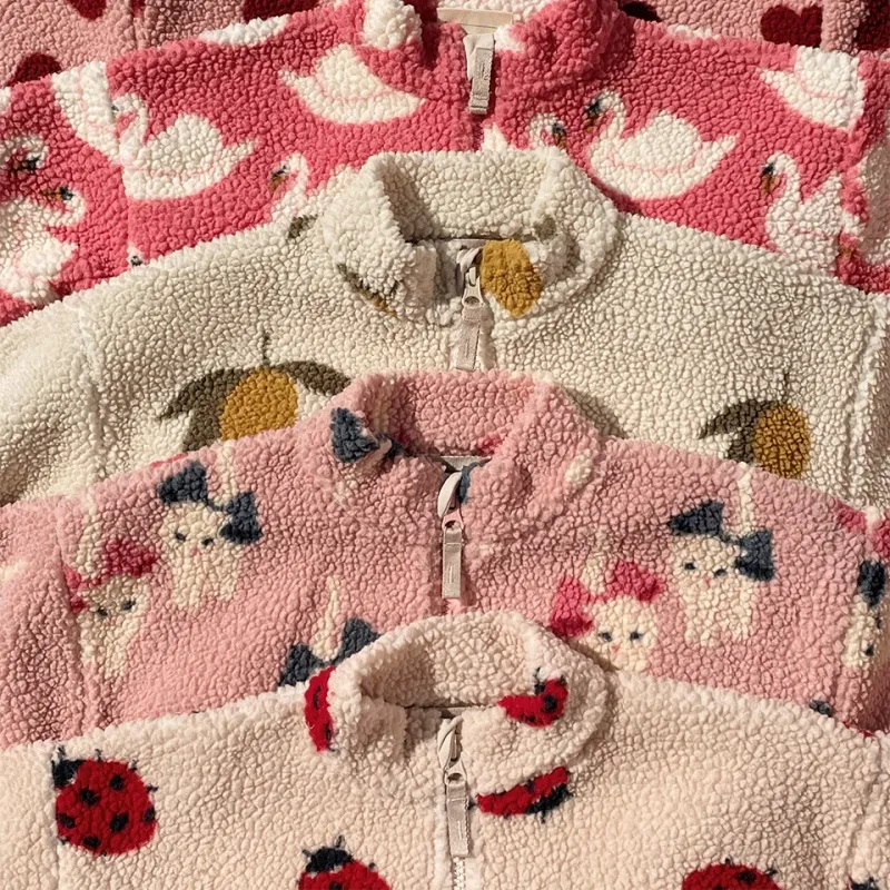 Kids Cartoon Fleece Winter Jacket 6