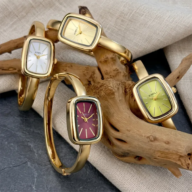 Minimalist Rectangular Bangle Watch for Women 1