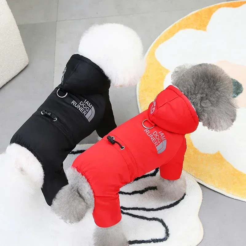 Winter Waterproof Dog Coat with Hoodie 2