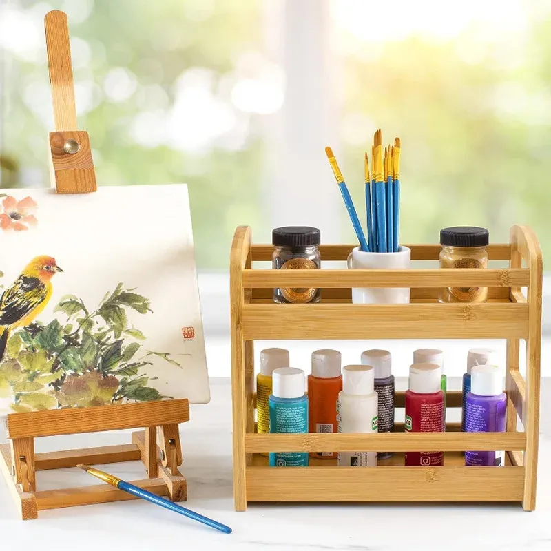 2-Tier Bamboo Spice Rack Organizer 3