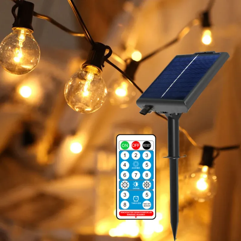G40 Solar Patio String Lights 6